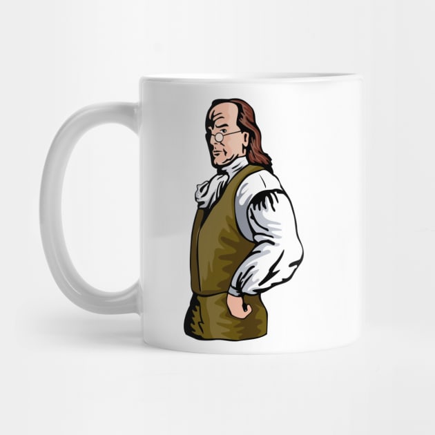 Benjamin Franklin Retro by retrovectors